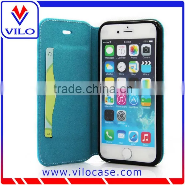 Various Colors Combo Leather Flip Case for Iphone 6s With Card Slot photo-6