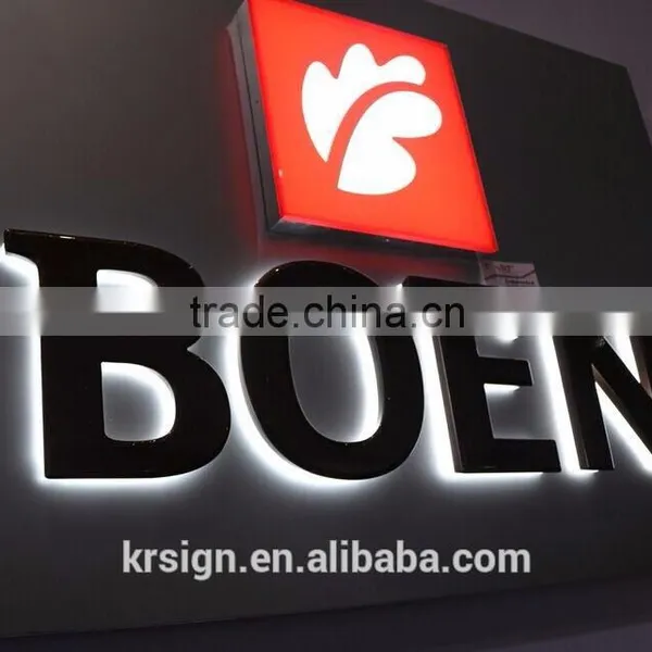 Factory Price Channel Letter Sign With Mirror Stainless Steel Letter Shell photo-6