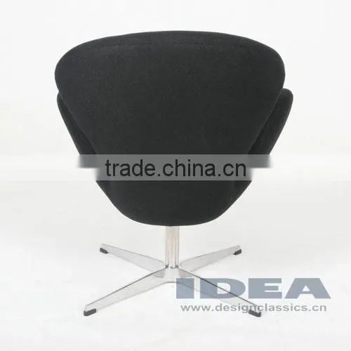Replica Arne Jocabsen Swan Chair - Black Fabric photo-5