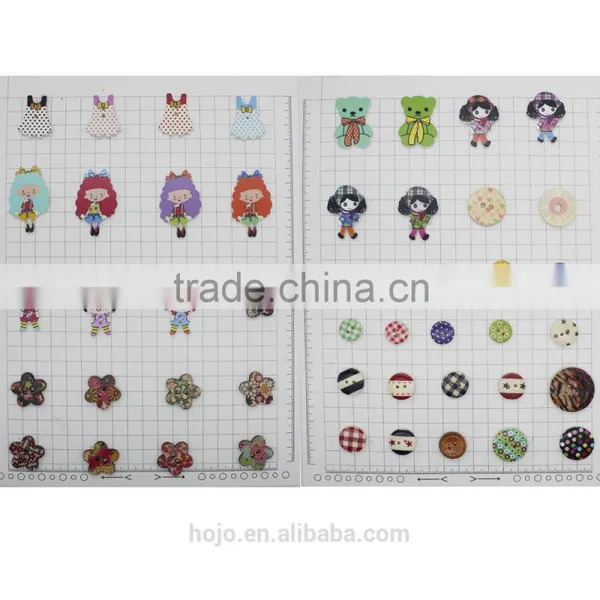 Fashion 2.5cm Round Doughnut Shape Wooden 1 Hole Buttons for Fabric photo-3