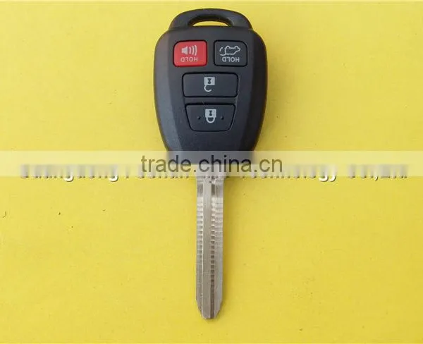 Replacement Key 3+1buttons Toyota Remote Car Key Fob Shell With Sticker and no Logo photo-2