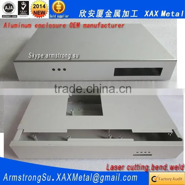 XAX06Alu OEM ODM Customized Laser Cut Bend Weld Plate Aluminum Collector Box photo-3