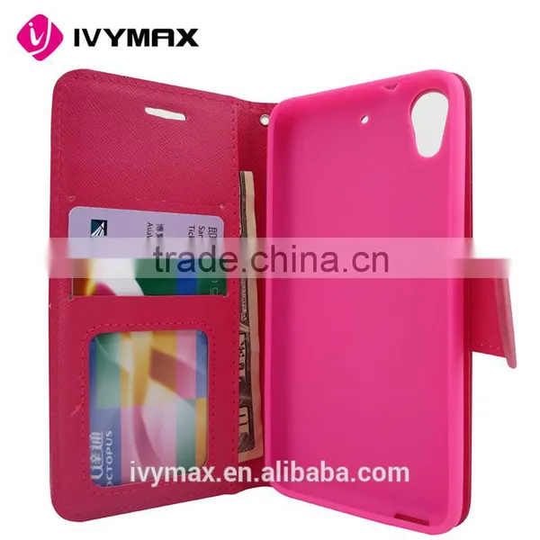 China Guangzhou Wholesale Mercury Luxury Flip PU Leather Phone Case Card Photo Slot Cover Case Wallet for HTC 626 Quality Choice photo-4