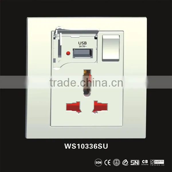 1A Usb Wall Socket eu , Multi Wall Socket With Usb Port photo-2