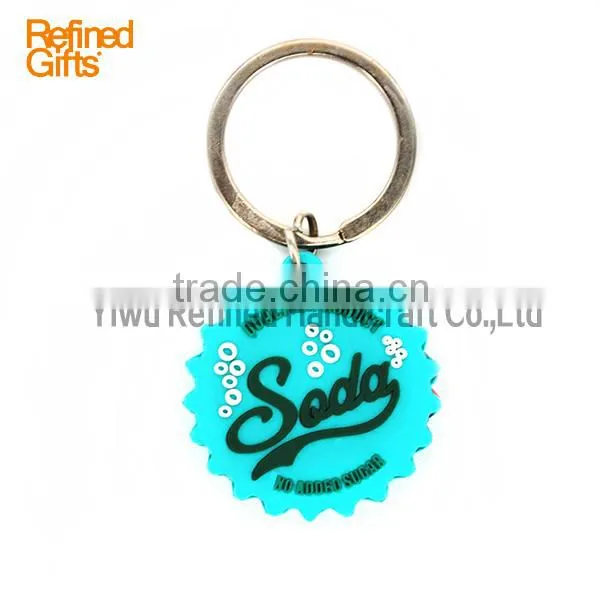 Creative Red Blue Shell Keychain Personalized Pvc Rubber Sun Capsule Keychain photo-5
