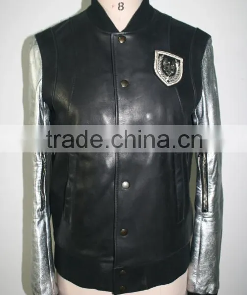 Women PU Baseball Jacket Faux Leather 2016 USA Style photo-2