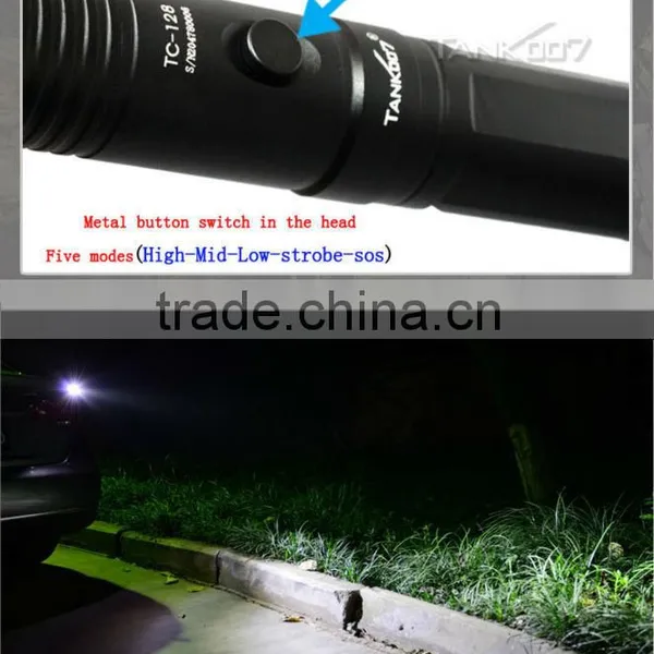 Waterproof 300 Lumens Zoomable CRE XP-G R5 LED Flashlight Torch 2*16340O or 1*18650 Battery With Charger photo-6