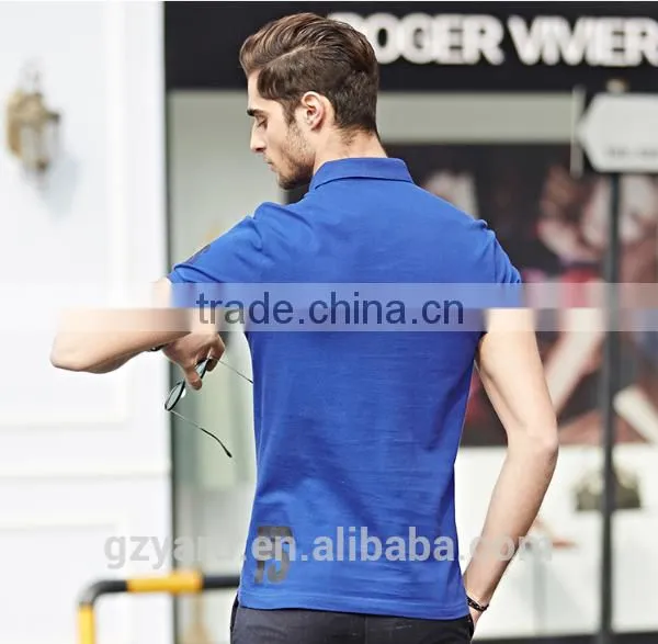Men's Fashion Casual Sport Embroidered Cotton POLO T Shirt photo-2