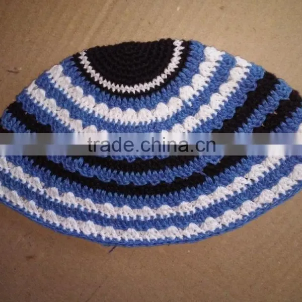 100% Cotton Crocheted Kippahs Kippots Yarmulkes, Jewish Kippah, Jewish Cap, Crochet Skull Caps Made in India