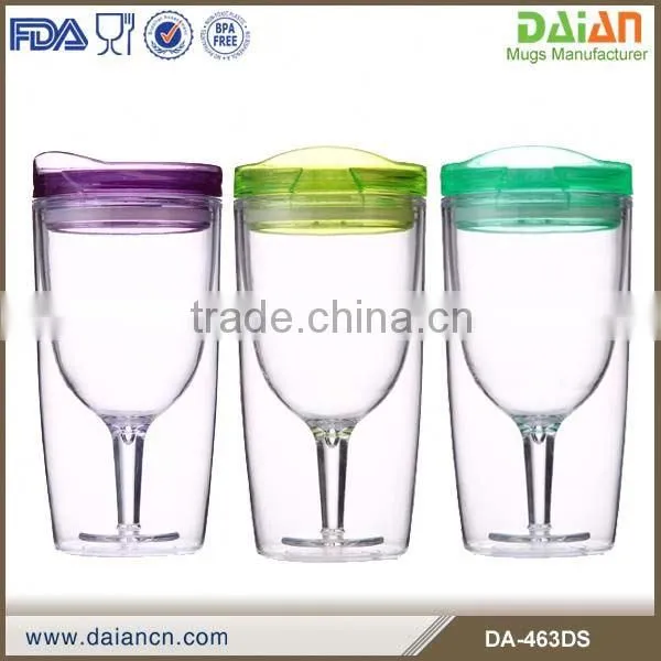 Customized Double Wall Wine Glasses Unique With Logo
