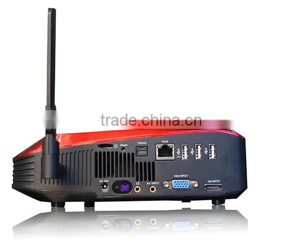 Android4.4 OS Ultra Quad Core DLP 3D Projector 1080P Infocus Projector photo-6