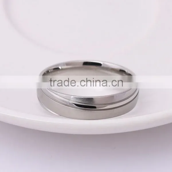 Yiwu Fashion Beautiful 316L Line Men's Ring photo-2