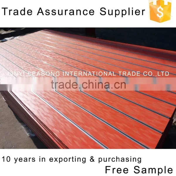 China 1220*2440mm*15mm One Side Melamine Faced Mdf Slot Board photo-2