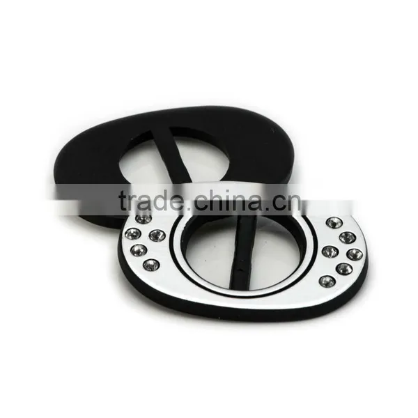 Decorative Black Plastic Rhinestone Belt Buckles photo-2