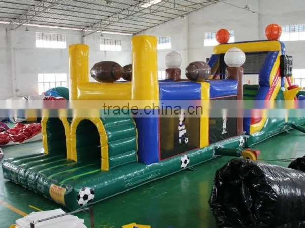 Hot Sale Giant Blue Inflatable Obstacle Course Toys for Kids and Adults for Commercial Use photo-3