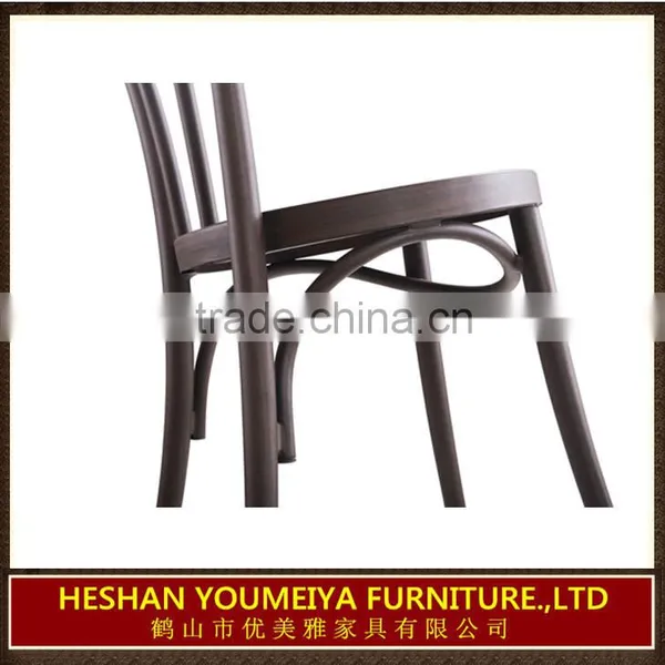 Aluminium Bistro Chair With Wooden Finish YL1089 photo-3