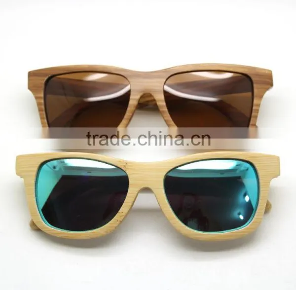 2015 High Quality OEM Wholesale Mirror Lens China Custom Logo Bamboo Sunglasses Wholesale Dropship photo-6