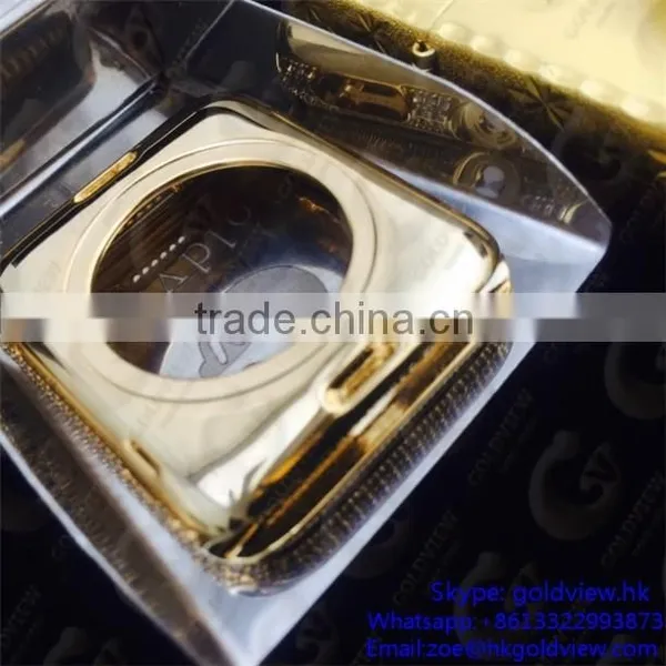 Newest! Wristwatch Gold Case for Apple Watch, 24k Gold Watch Acessories for Apple Watch 18k Gold Housing photo-3