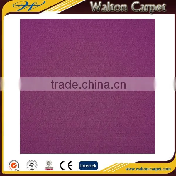 Purple Plain Non-woven Wall to Wall Polyester Velour Carpet