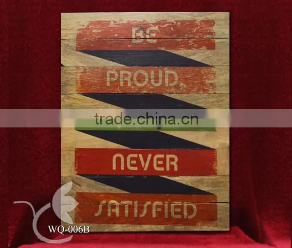 Wooden Vintage Style Sign - Wall Decoration WQ-006 photo-3