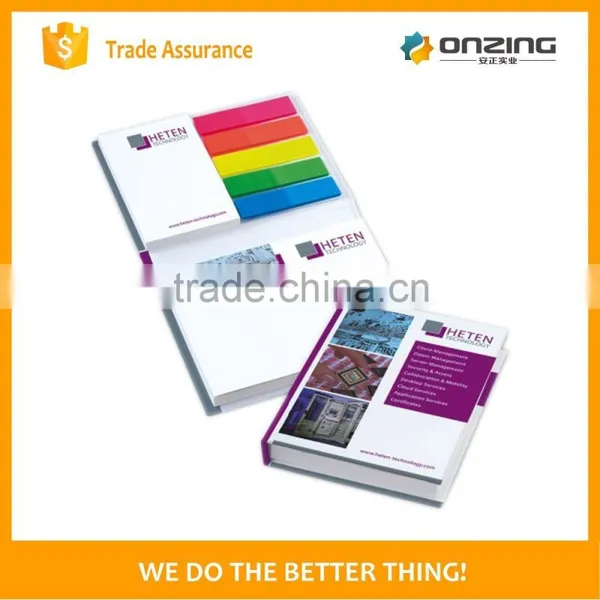 Hard Cover Paper Memo Pad Sticky Notepad With Plastic Flag photo-6