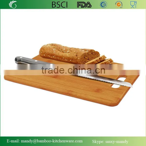 3 Piece Bamboo Cutting Board Set, For Meat & Veggie Prep, Serve Bread, Crackers & Cheese, Cocktail Bar Board photo-2