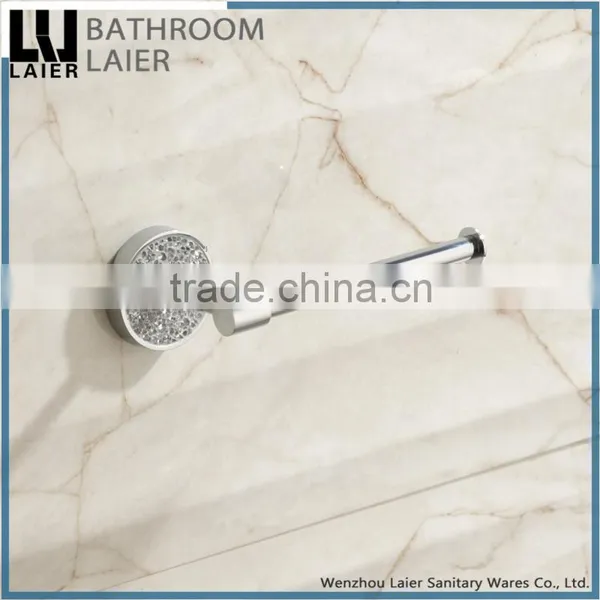 60933d Hot Sale Zinc Tube Chrome Plated Hotel Equipment Modern Design Bathroom Fittings Names Toilet Paper Holder photo-3