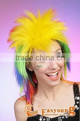 Multi Color Party Wig, Cheap Synthetic Colorful Cosplay Wigs Wholesale photo-2