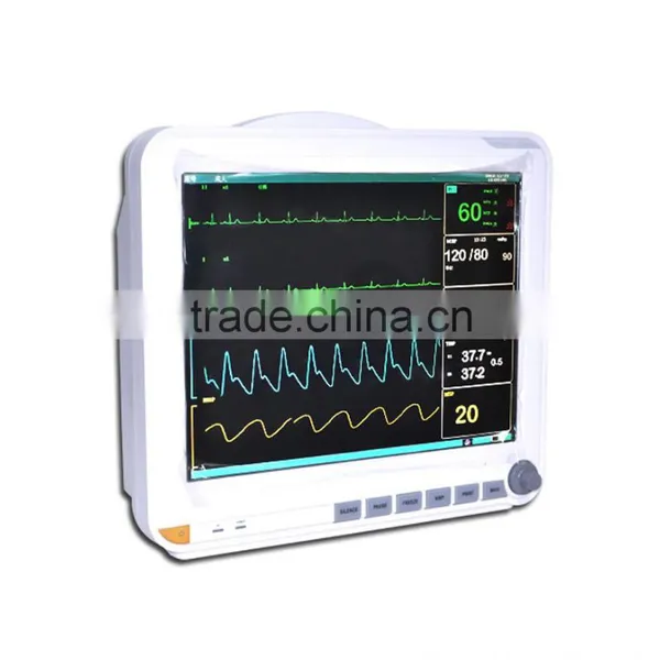 Quality Medical Machine Medical Device Large Portable Multi-Parameter Touch Screen Patient Monitor ETCO2 Printer-RPM-9000E photo-3