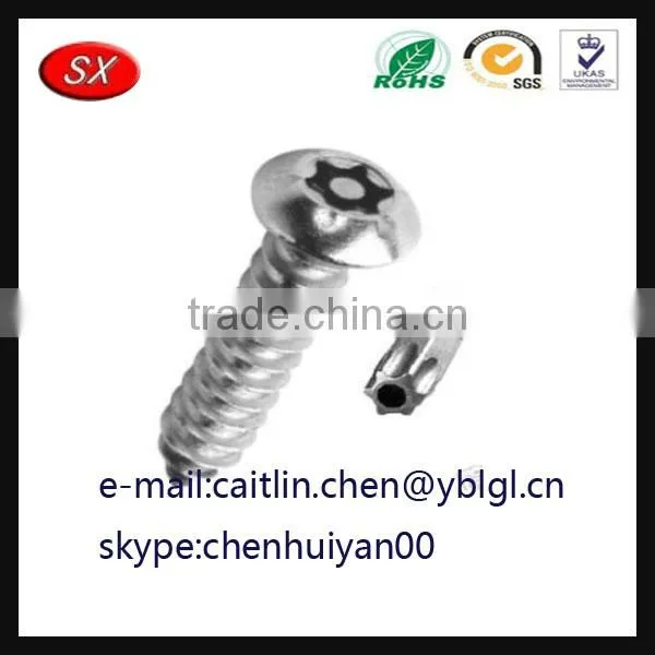 Double Guarantee Type Anti Theft Anti Tamper Security License Plate Metal Screws photo-6