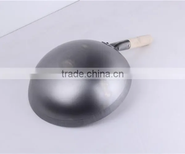 Single Handle Round Coating Carbon Steel Cooking Gas Fired Wok photo-2