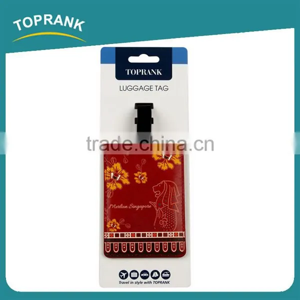 Toprank Customzide Your Own Design Brand PVC Luggage Tag Blank Hang Name Tag Baggage Travel Luggage Tag photo-2