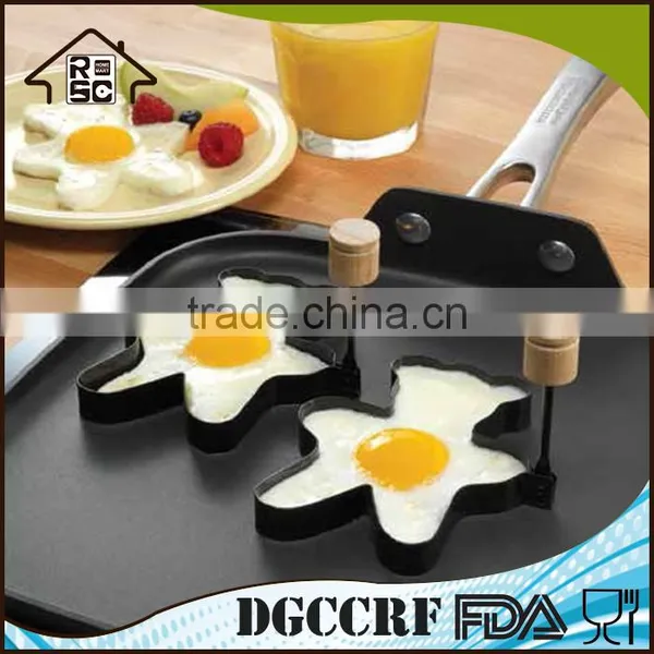 Welcome OEM Fried Egg Mold Set of 2, Metal Egg Molds Cheep, Cute Egg Molds for Cooking photo-5