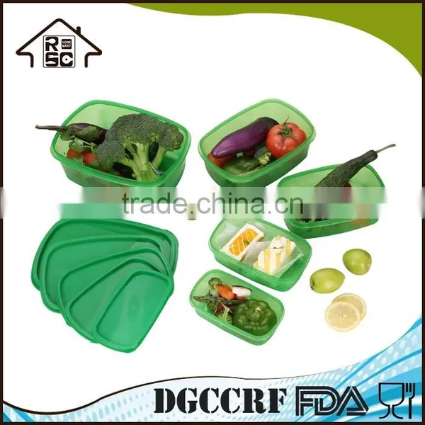 Kitchen Container Set Square Nesting Plastic Food Containers