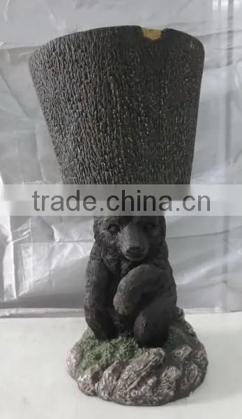 Knock-down Beautiful Fiberglass Clay Animal Planter photo-2