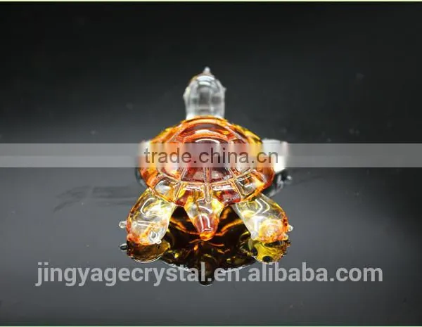 Wholesale Crystal Yellow Turtle Animal Model Gift as Business Gift/ Home Appliances Gift photo-4