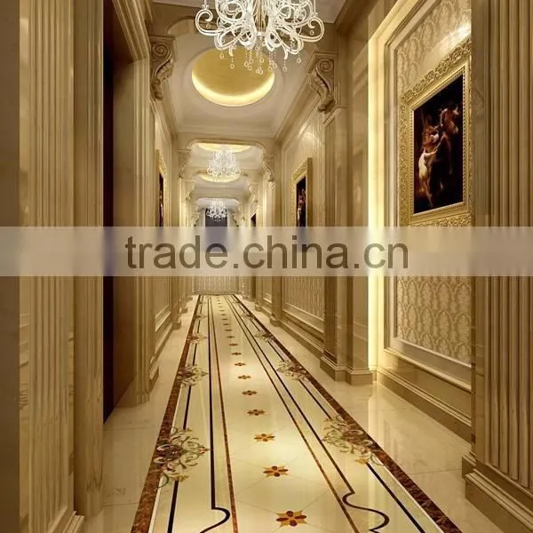 Luxury Gloss Polished Surface Imperial Gold Natural Marble Big Slab and Tile for Flooring BF12-04064a photo-6