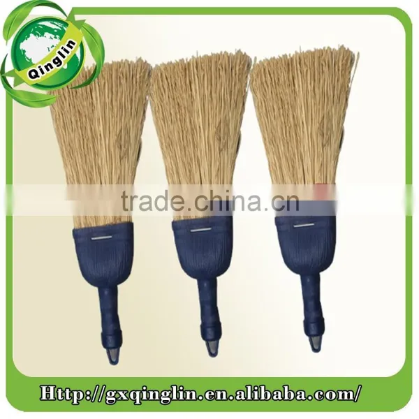 New Product Home Usage Straw Corn Sorghum Broom Dustpan Function With Wooden Handle photo-5