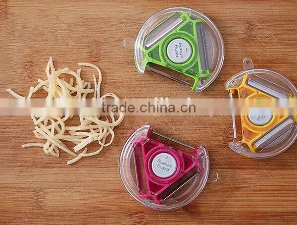Creative Kitchen Tool 3 In 1 Fruit & Vegetable Round Peeler With Cute Design photo-6