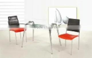 Dining Room Furniture Glass Table and Chair, Modern Glass Top Dinette Sets photo-5