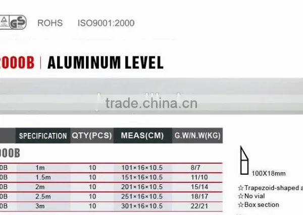Scraper Level Construction Tools Aluminum Level photo-2