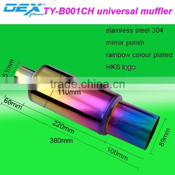 Universal Car Parts Color Hot Sale Hks Exhaust Muffler Pipe Factory Direct Selling photo-3