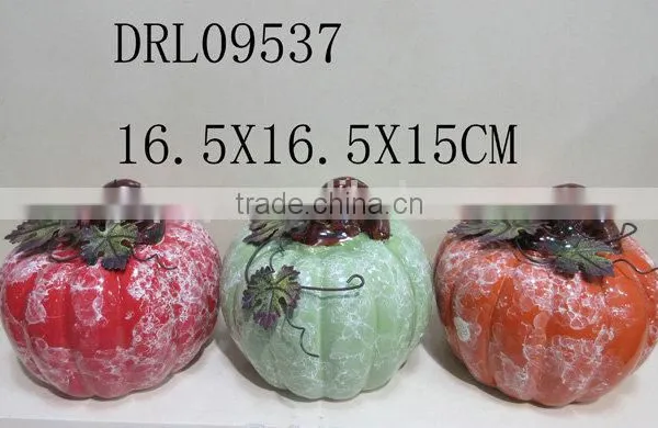 Colorful Pumpkin Ceramic Lantern Festival Holloween Decorations photo-4