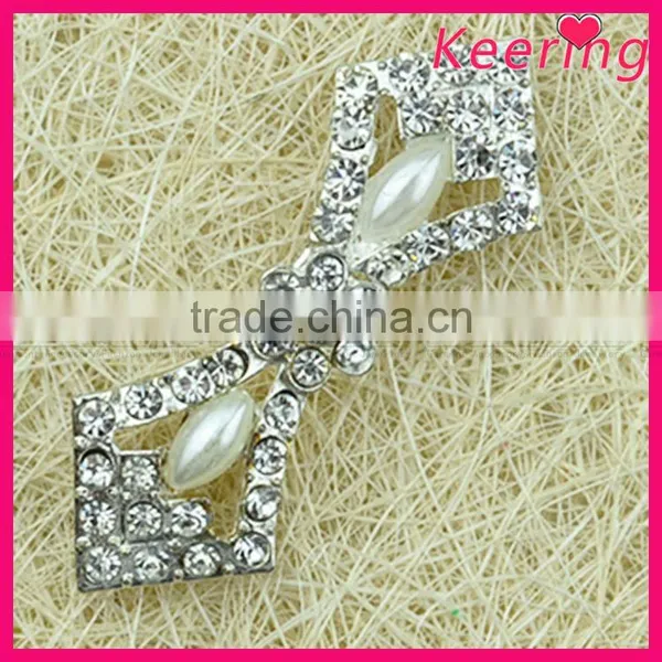 Fashionable Wholesale Crystal Color Rhinestone Metal Buttonfor Garments WBK-1499 photo-3