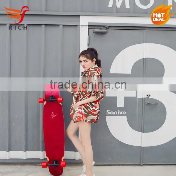 HSCW09 High Quality Fashionable Custom Four Wheel Canadian Maple Skateboard photo-4