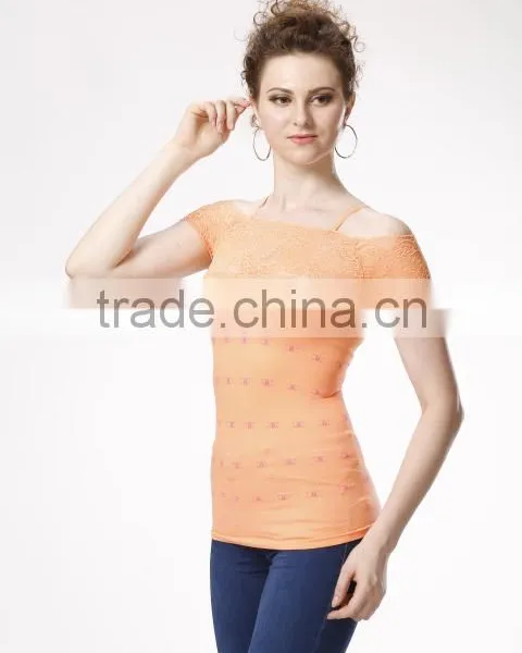 Women's Seamless Tunic Tops/ Short-sleeved Shirts photo-2