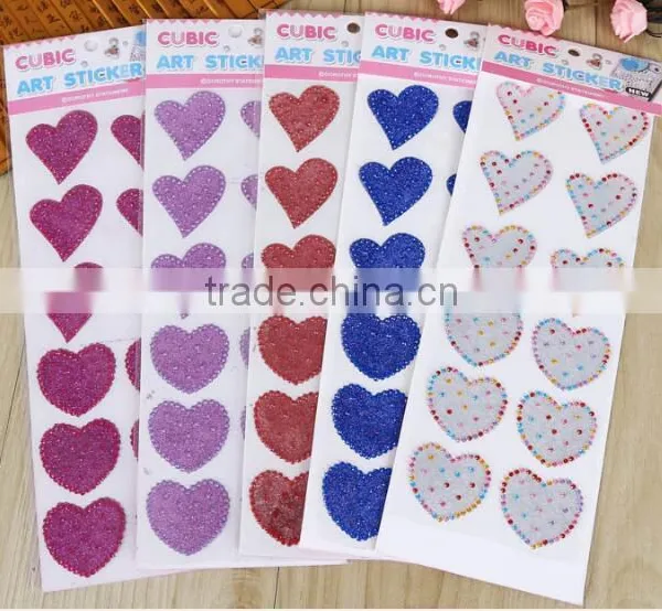 Wholesale Custom Glitter Crystal Sticker Diy Self Adhesive Back Glue Acrylic Rhinestone Sticker photo-4