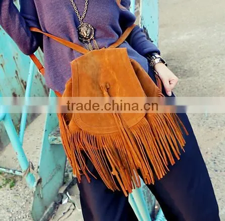 DY0023Z Europea Fashion Ladies Leather Fringe Packbag Leather Bag photo-3