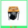 18 Inch Standing Yellow Motor Driven Leaf Trimmer