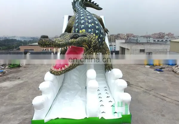 Jurassic Park Strong PVC Inflatable Dinosaur Long Water Slide Giant Inflatable Kids Slide Track photo-6